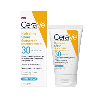 CeraVe Hydrating Sheer Sunscreen with