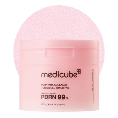 medicube Toner Pads Salmon DNA PDRN Pink